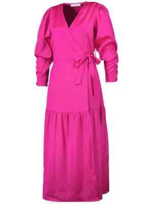 Co Couture Midi Jurk Mira Wrap Dress Roze Dames